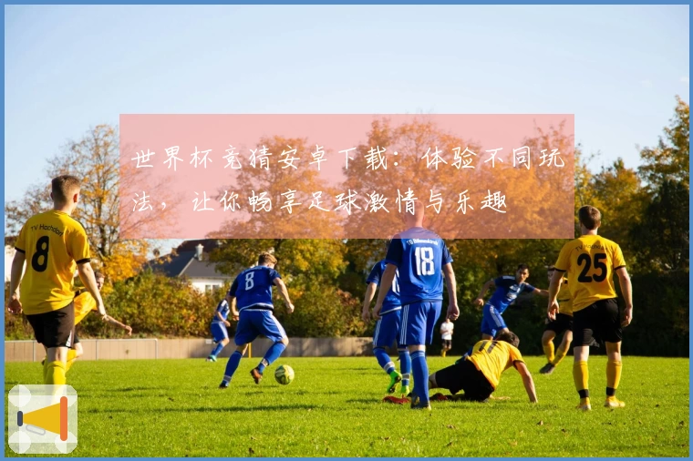 世界杯竞猜安卓下载:体验不同玩法,让你畅享足球激情与乐趣